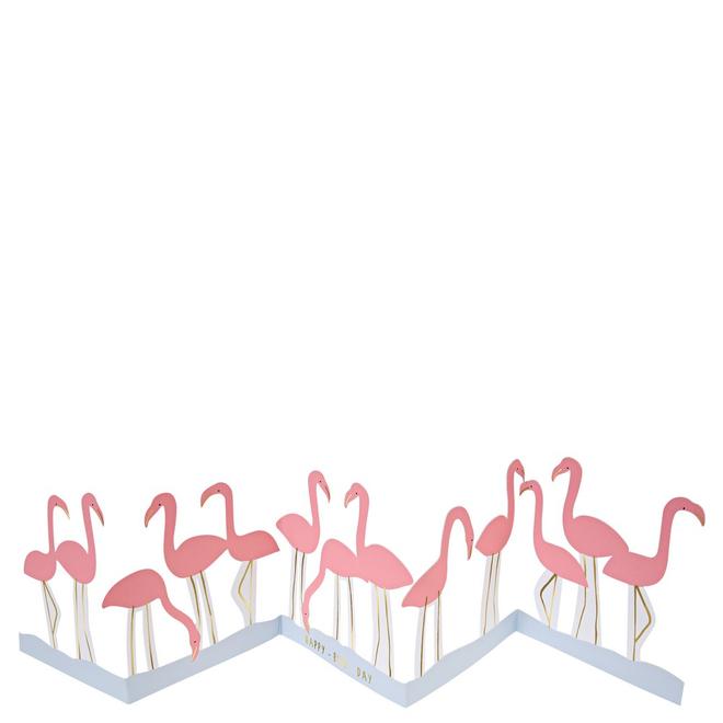 flamingo concertina card by meri meri 2
