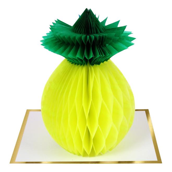 pineapple honeycomb card by meri meri 1