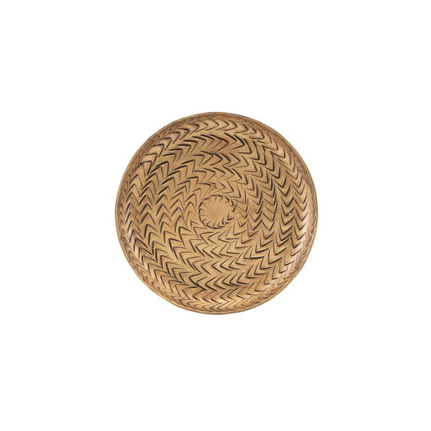 rattan brass finish tray by house doctor 211230810 1