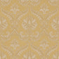 Damasco Wallpaper in Golden Yellow
