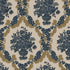 Damasco Wallpaper in Blue/Beige