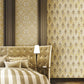 Damasco Wallpaper in Golden Yellow