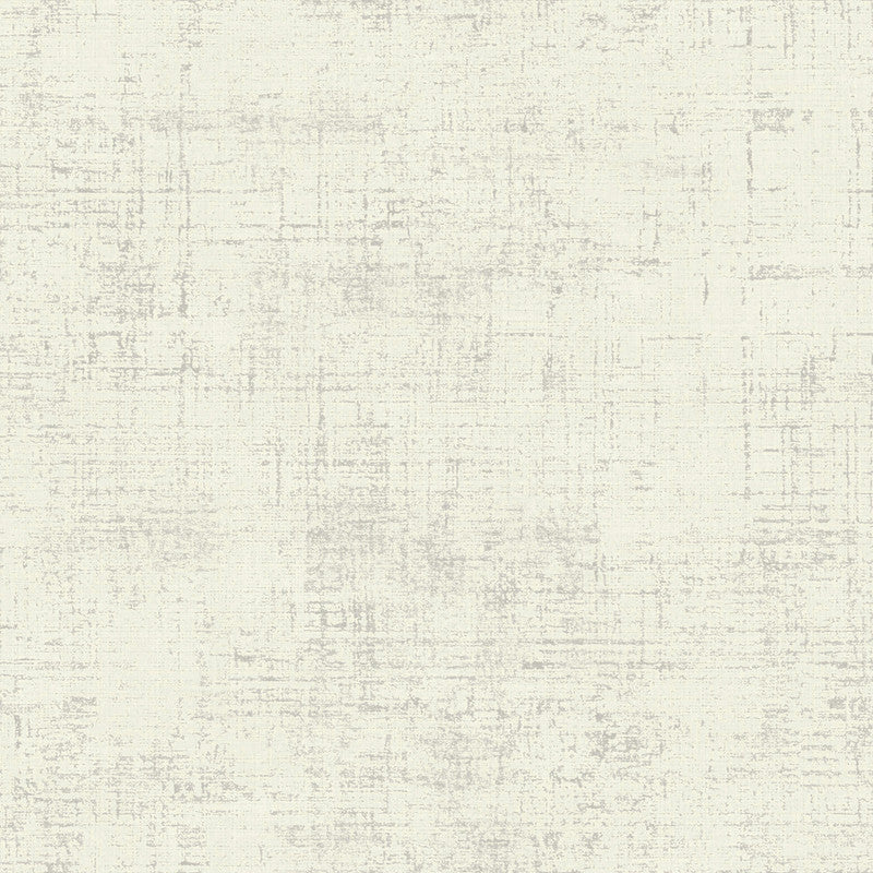 Sample Italian Style Plain Texture Wallpaper in White/Cream