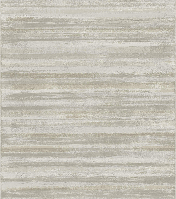 Italian Style Stripe Wallpaper in Silver Grey/Cream/Gold