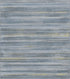 Sample Italian Style Stripe Wallpaper in Blue/Gold