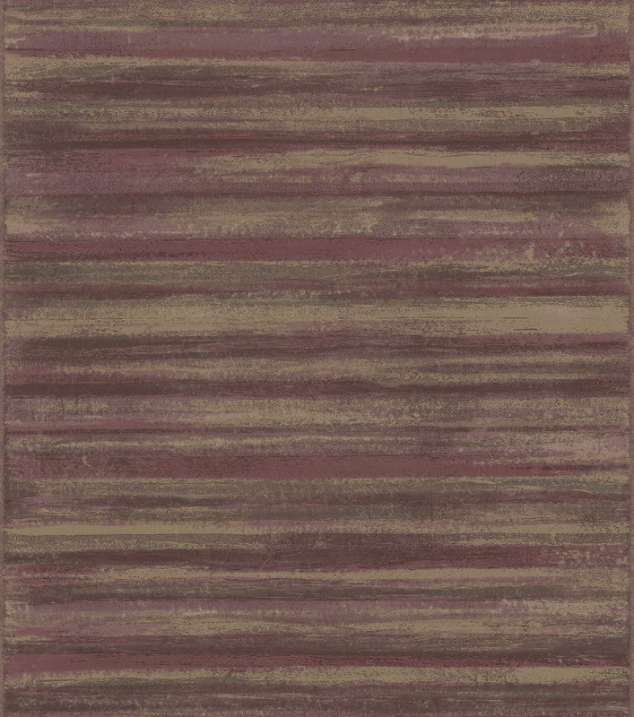 Italian Style Stripe Wallpaper in Red/Gold