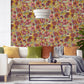 Paeonia Wallpaper in Cherry ochre