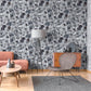 Paeonia Wallpaper in Navy Ash