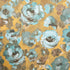 Paeonia Wallpaper in Teal Gold