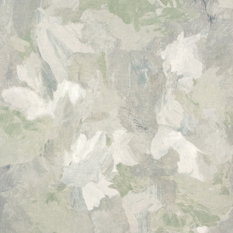 Paeonia Plain Wallpaper in Grey