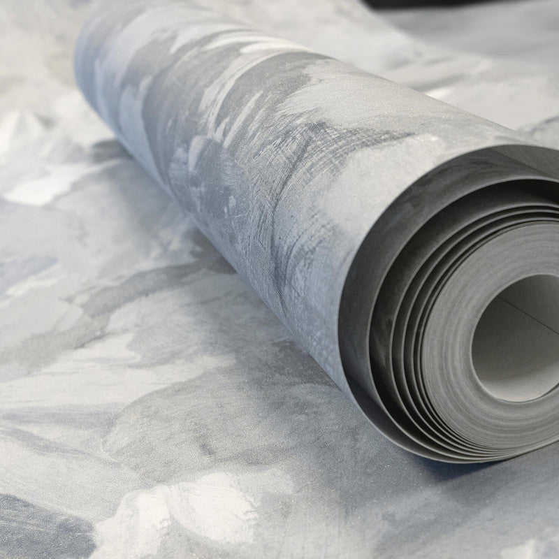 Paeonia Plain Wallpaper in Ash