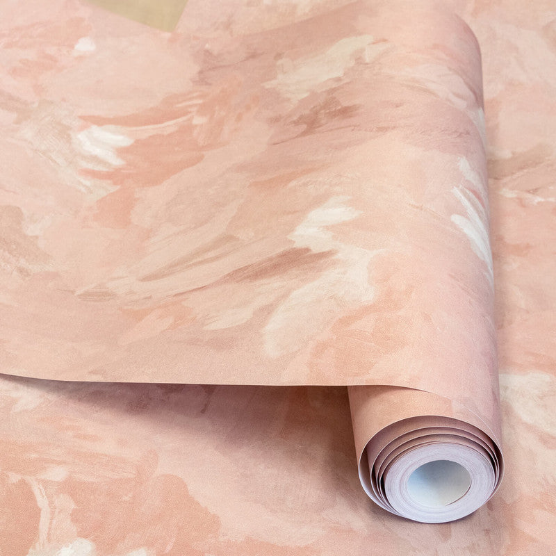 Paeonia Plain Wallpaper in Blush