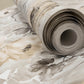 Petunia Wallpaper in Apricot Greyish