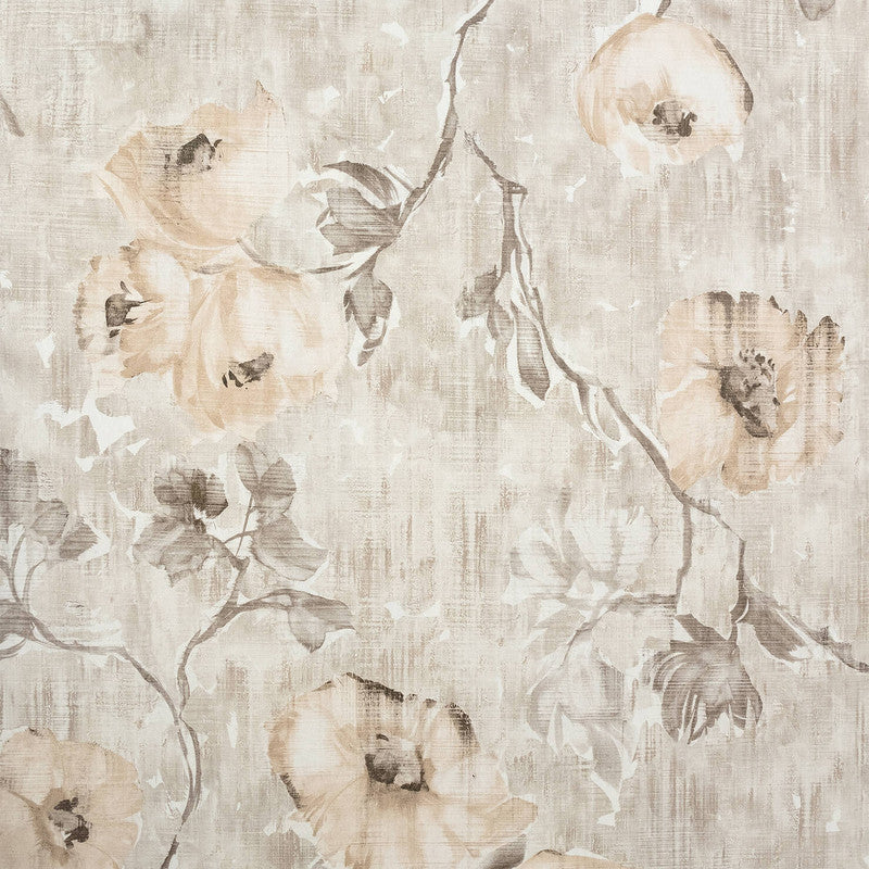 Petunia Wallpaper in Apricot Greyish