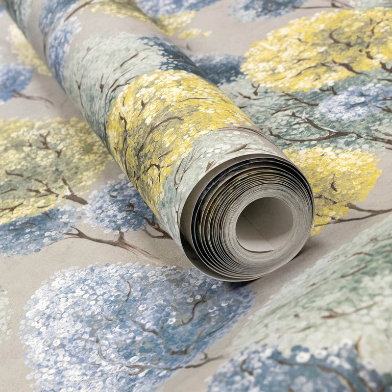 Tilia Wallpaper in Citron Stone