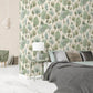 Tilia Wallpaper in Sage Greyish