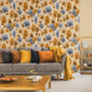 Tilia Wallpaper in Rust Peach