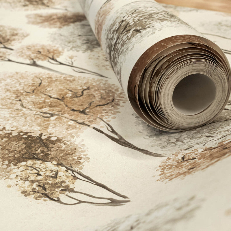 Tilia Wallpaper in Cord Cream