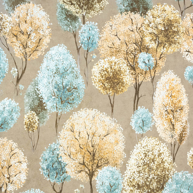 Tilia Wallpaper in Mandarine Clay
