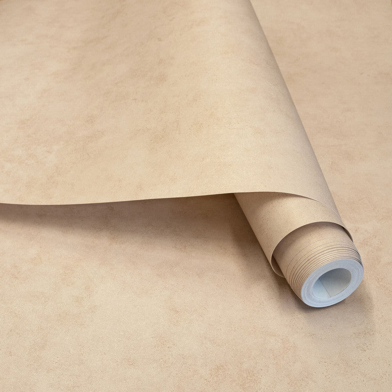 Tilia Plain Wallpaper in Peach