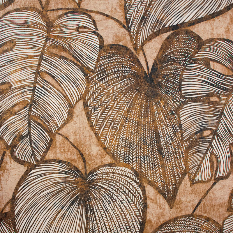 Monstera Wallpaper in Bronze Peach