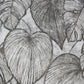 Monstera Wallpaper in Black Mid Lead