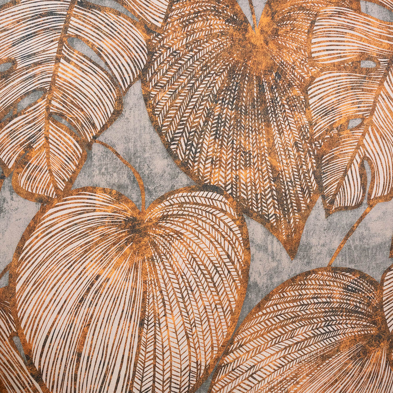 Monstera Wallpaper in Rust Mirage