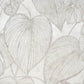 Monstera Wallpaper in Mirror White