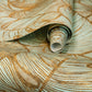 Monstera Wallpaper in Gold Teal