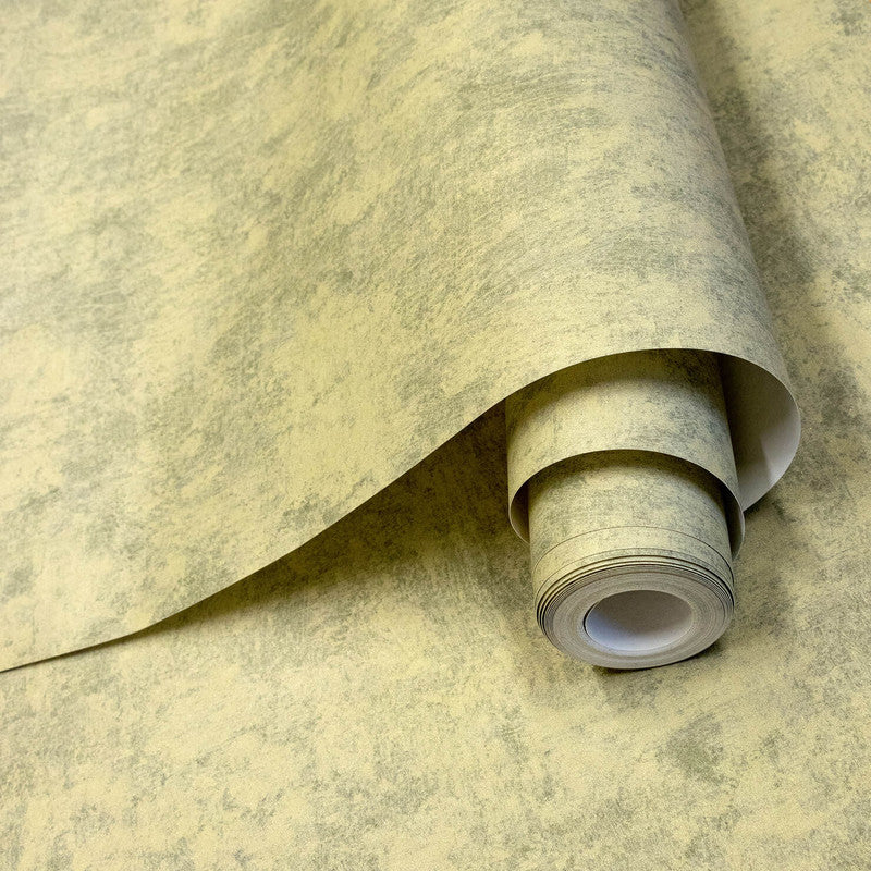 Monstera Plain Wallpaper in Lime