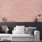 Monstera Plain Wallpaper in Blush
