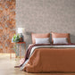 Monstera Plain Wallpaper in Mirage