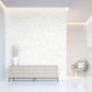 Monstera Plain Wallpaper in White