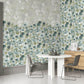 Paeonia Twinwall Wall Mural in Smaragd Grey