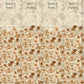 Paeonia Twinwall Wall Mural in Mandarine Beige