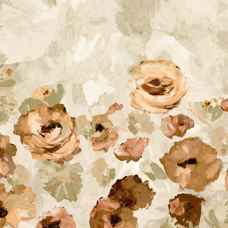 Paeonia Twinwall Wall Mural in Mandarine Beige