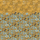 Paeonia Twinwall Wall Mural in Teal Gold