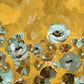 Paeonia Twinwall Wall Mural in Teal Gold