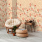 Petunia Twinwall Wall Mural in Aurora Red Peach