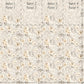 Petunia Twinwall Wall Mural in Apricot Greyish