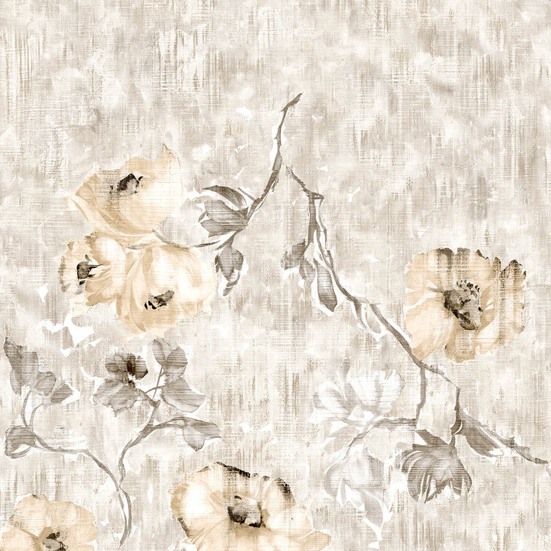 Petunia Twinwall Wall Mural in Apricot Greyish