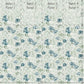 Petunia Twinwall Wall Mural in Steel Blue Sage