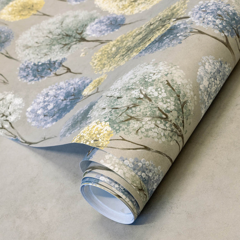 Tilia Twinwall Wall Mural in Citron Stone