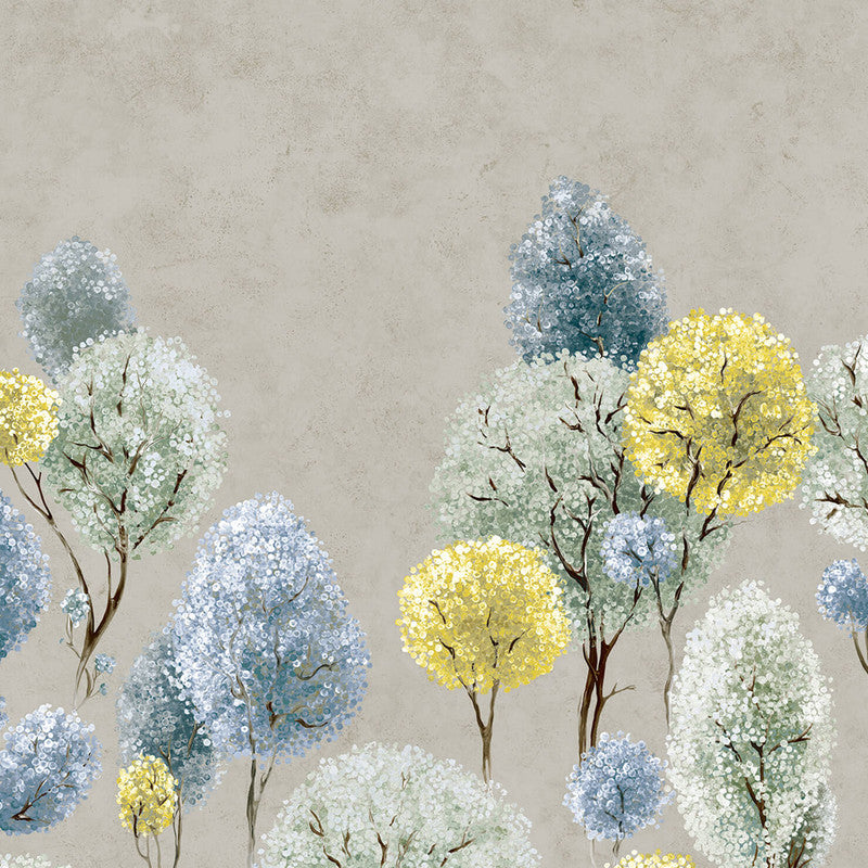 Tilia Twinwall Wall Mural in Citron Stone