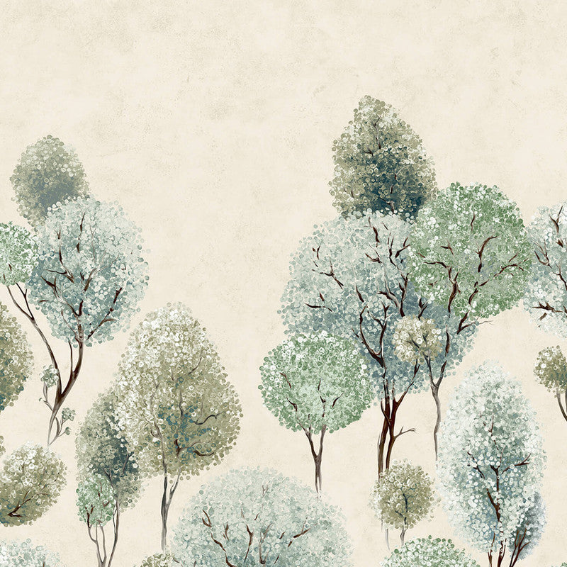 Tilia Twinwall Wall Mural in Sage Greyish