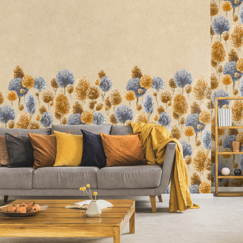 Tilia Twinwall Wall Mural in Rust Peach