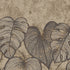 Monstera Twinwall Wall Mural in Black Walnut