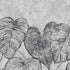 Monstera Twinwall Wall Mural in Black Mid Lead