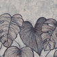 Monstera Twinwall Wall Mural in Navy Ash