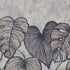Monstera Twinwall Wall Mural in Navy Ash